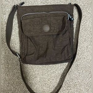 Kipling Annabelle Brown Crossbody Double Zip Bag
